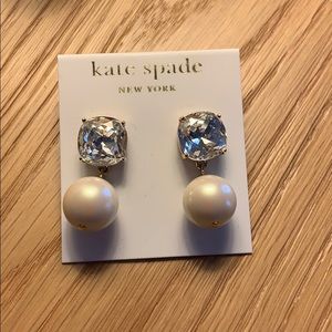 Kate Spade gem and pearl earrings